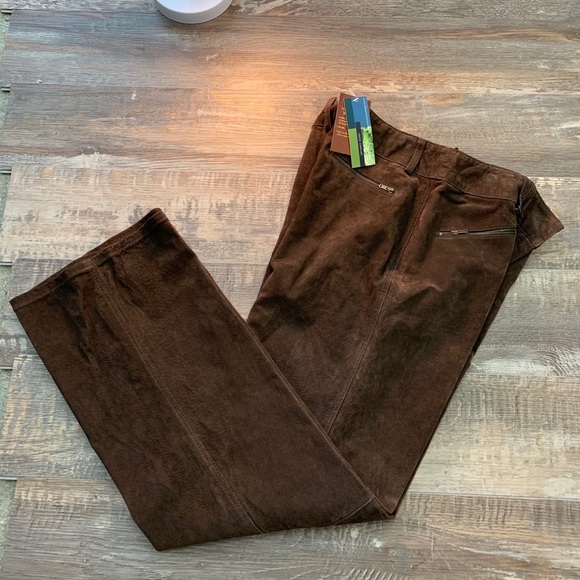 dalia casual Pants - 🔥NEW brown suede leather pants gorgeous
